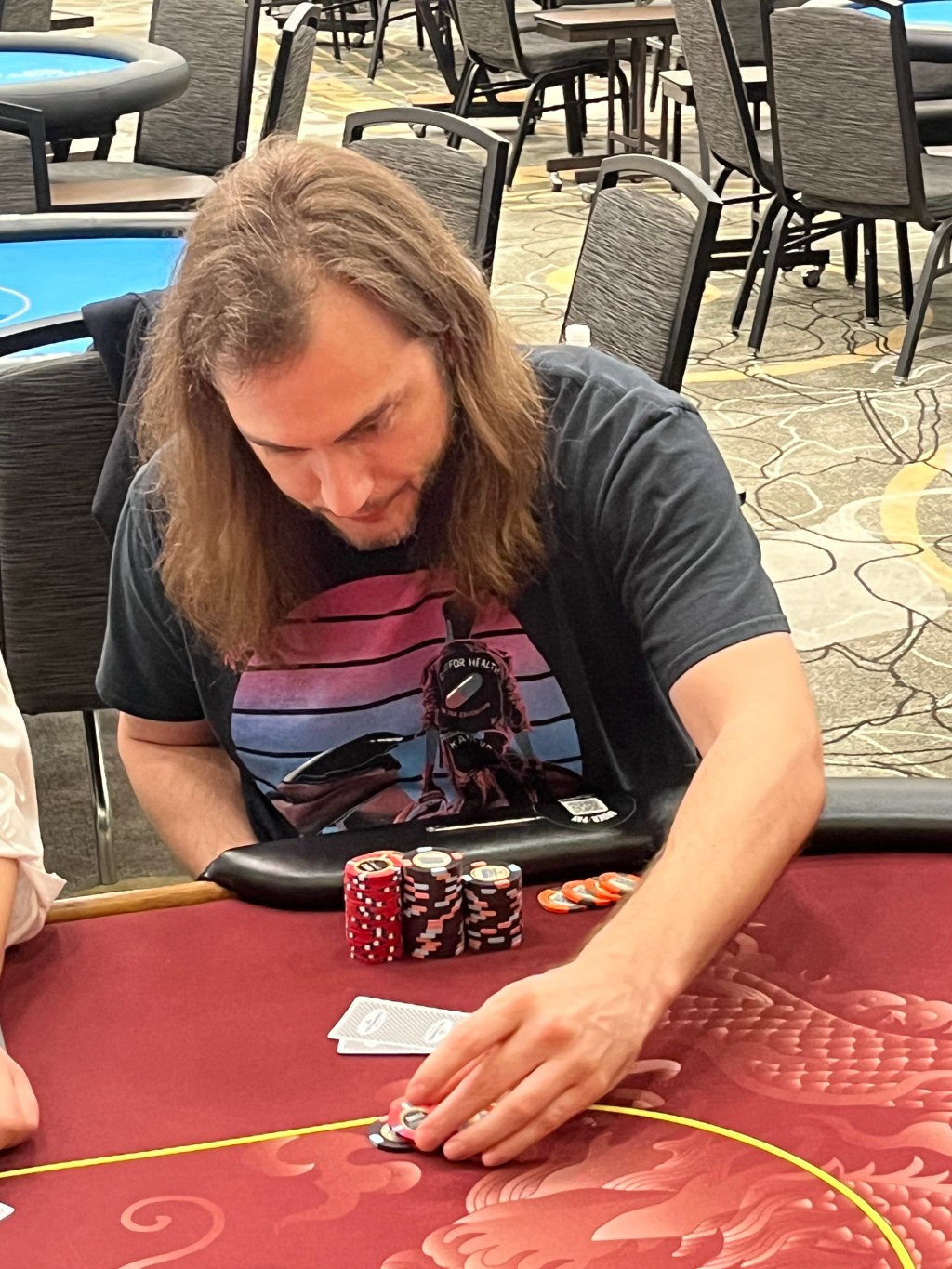 Baker Holds Half the Chips in&nbsp;Play